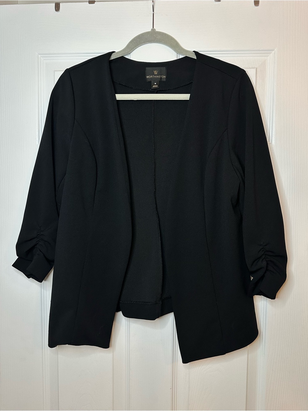 Worthington Black Open Front Blazer Women’s Medium